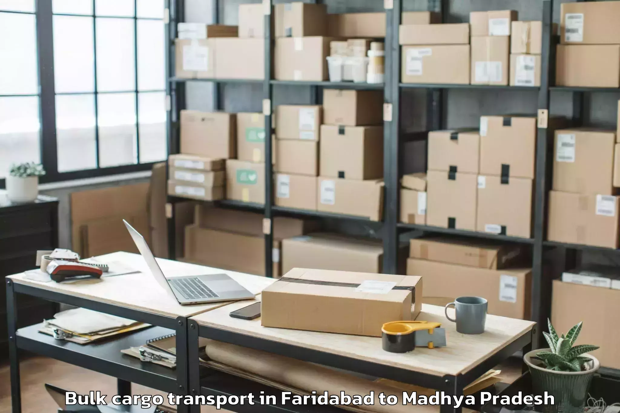 Easy Faridabad to Indore Bulk Cargo Transport Booking